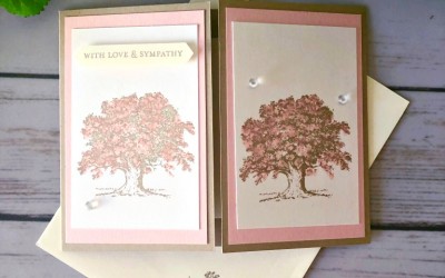 Gatefold Sympathy Card for Lovely as a Tree :-(