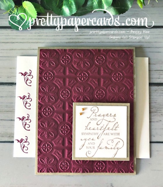 Stampin' Up! Woven Threads prayer - Peggy Noe - stampinup