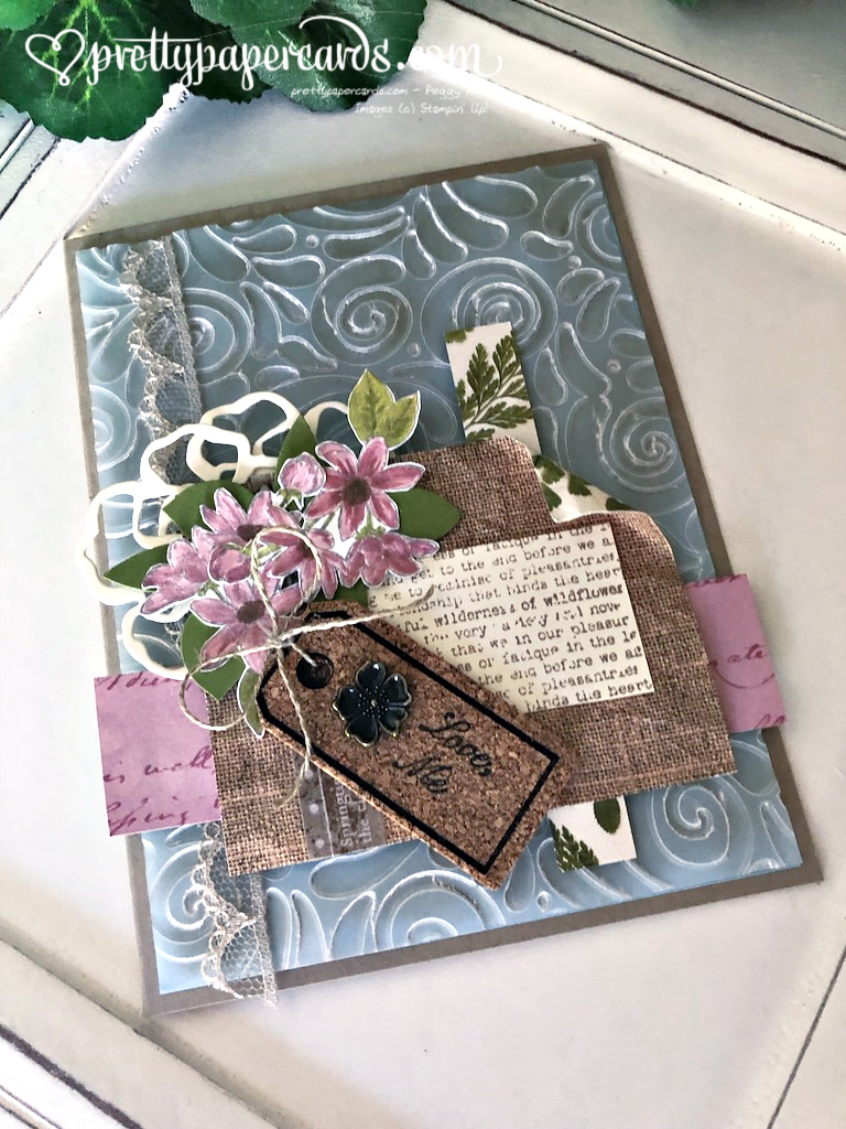 Vintage Fanciful Fragrance Layered Card! - Pretty Paper Cards