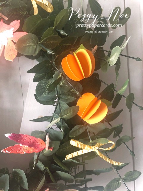 Fall Pumpkin Wreath Stampin' Up! Pretty Paper Cards
