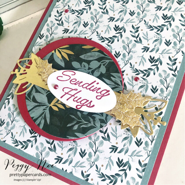 Handmade Sending Hugs Card using the Eden's Garden Bundle by Stampin' Up! created by Peggy Noe of Pretty Paper Cards #peggynoe #prettypapercards #eden'sgarden #stampinup #stampingup