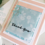 Handmade Thank You Card made with Friendly Hello Designer Series Paper by Stampin