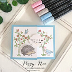 Handmade friend card using the Happy Hedgehogs Stamp Set by Stampin