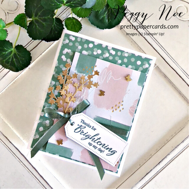Handmade All Occasion Card made with the Special Moments Stamp Set by Stampin' Up! designed by Peggy Noe of Pretty Paper Cards #specialmomentsstampset #abstractbeautypaper #stampinup #stampingup #peggynoe #prettypapercards #brighteningmyday #abstractbeauty