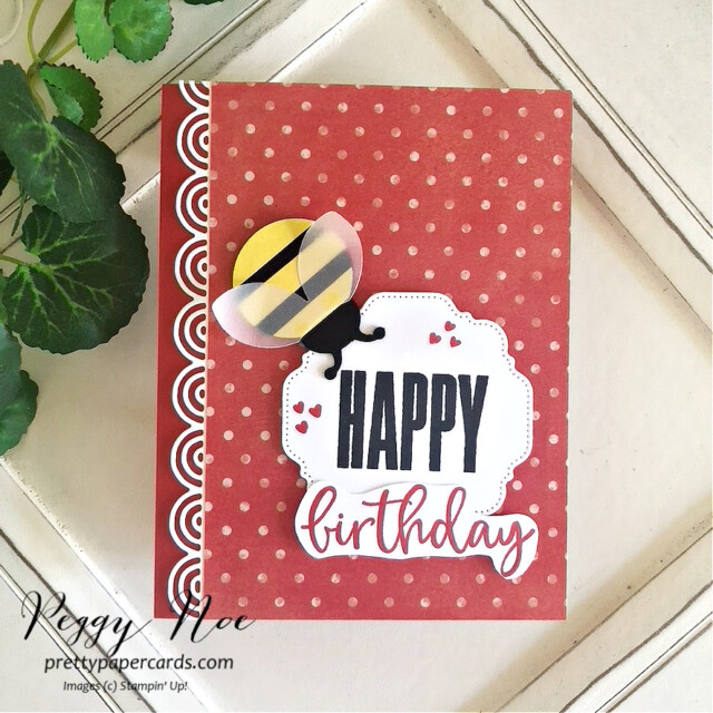 Birthday Card made with the Biggest Wish Stamp. Set by Stampin' Up! created by Peggy Noe of Pretty. Paper Cards #prettypapercards #peggynoe #stampinup #stampingup #biggestwishstampset #birthdaycard