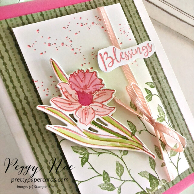 Handmade Easter Card made with the Daffodil Daydreams Bundle by Stampin' Up! created by Peggy Noe of Pretty Paper Cards #daffodildaydreambundle #peggynoe #prettypapercards #eastercard #stampnup