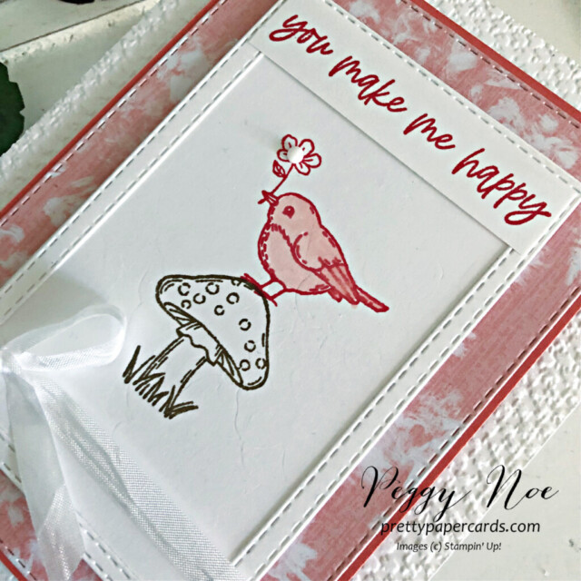 All Occasion card made with the Happy Hedgehogs stamp set by Stampin' Up! and card designed by Peggy Noe of Pretty Paper Cards #happyhedgehogs #happyhedgeogsstampset #peggynoe #prettypapercards #stampinup #stampingup #mushroomcard #palsbloghop