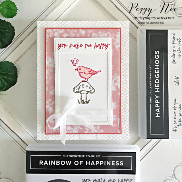 All Occasion card made with the Happy Hedgehogs stamp set by Stampin' Up! and card designed by Peggy Noe of Pretty Paper Cards #happyhedgehogs #happyhedgeogsstampset #peggynoe #prettypapercards #stampinup #stampingup