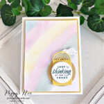 Handmade thinking of. you card made with the Rainbow of Happiness Bundle by Stampin