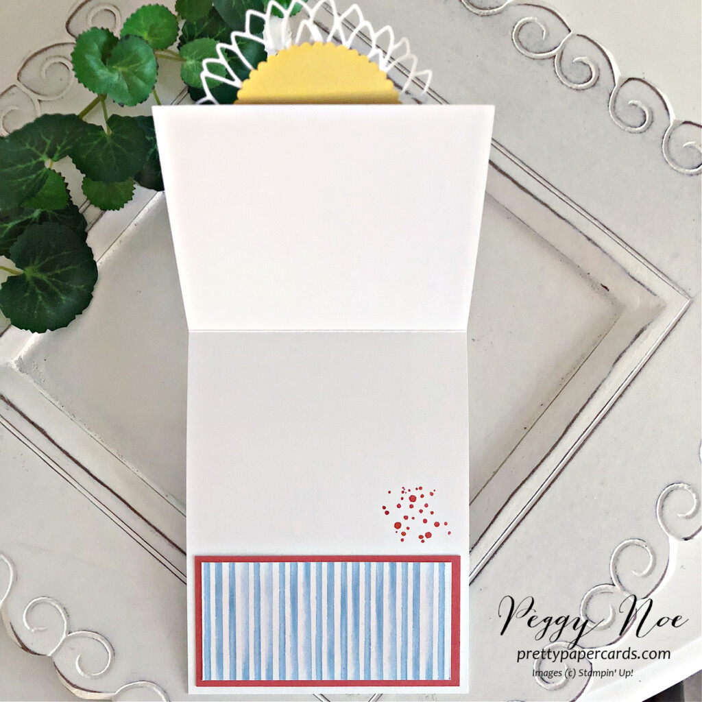 Handmade Birthday Card made with the Sweet Ice Cream Bundle by Stampin' Up! created by Peggy Noe of Pretty Paper Cards #sweeticecreambundle #sweeticecreamstampset #stampinup #stampingup #peggynoe #prettypapercards #birthdaycard #icecreamcone #icecreamconepunch