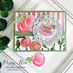Handmade card made with the Sweet as a Peach Bundle by Stampin
