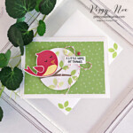 Handmade thank you card made with the Sweet Songbirds Bundle by Stampin