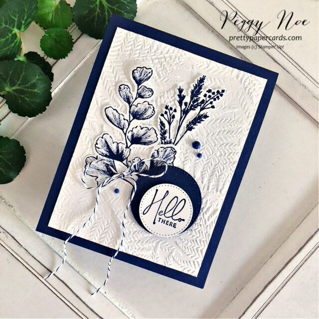 Handmade all-occasion card made with Nature's Prints Bundle by Stampin' Up! created by Peggy Noe of Pretty Paper Cards #stampinup #naturesprintsbundle #sunprintssuite #peggynoe #prettypapercards #stampingup