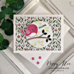 Handmade Welcome Card Made with the Sweet Songbird stamp set by Stampin