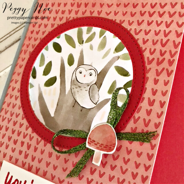 Handmade card made with Amazing Phrasing stamp set by Stampin' Up1 created by Peggy Noe of Pretty Paper Cards #amazingphrasing #happyforestfriends #stampinup #peggynoe #prettypapercards