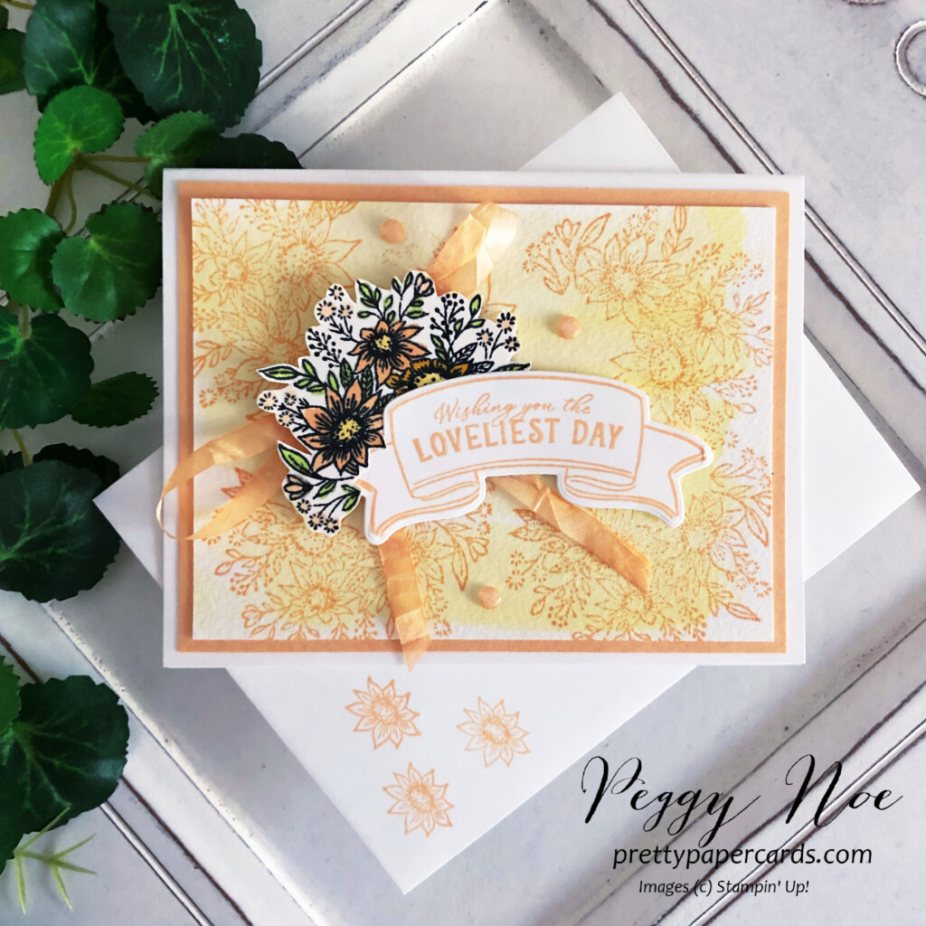 Handmade Birthday Card made with the Hello Harvest Bundle by Stampin' Up! created by Peggy Noe of Pretty Paper Cards #helloharvestbundle #helloharvest #birthdaycard #stampinup #peggynoe #prettypapercards