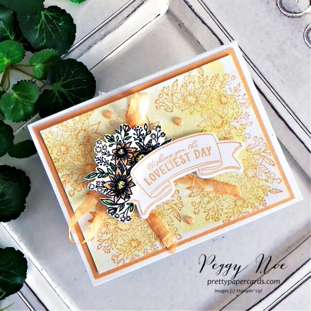 Handmade Birthday Card made with the Hello Harvest Bundle by Stampin' Up! created by Peggy Noe of Pretty Paper Cards #helloharvestbundle #helloharvest #birthdaycard #stampinup #peggynoe #prettypapercards #stampingup