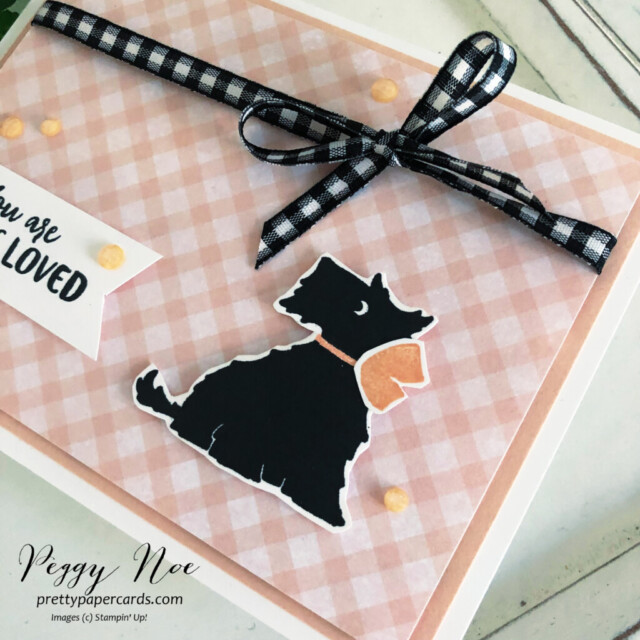 Petal Pink Scottie Stampin' Up! Peggy Noe #christmasscottie #stampinup #peggynoe #prettypapercards #stampingup #christmasscottie #petalpinkscottie