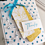 Handmade thank you card made with the Hand-Penned stamp set by Stampin