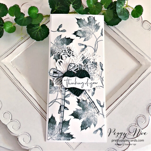 Handmade thinking of card made with the Soft Seedlings stamp set by Stampin' Up! created by Peggy Noe of Pretty Paper Cards #softseedlings #stampinup #peggynoe #prettypapercards #stampingup #softseedlingsstampset. #artisticdies