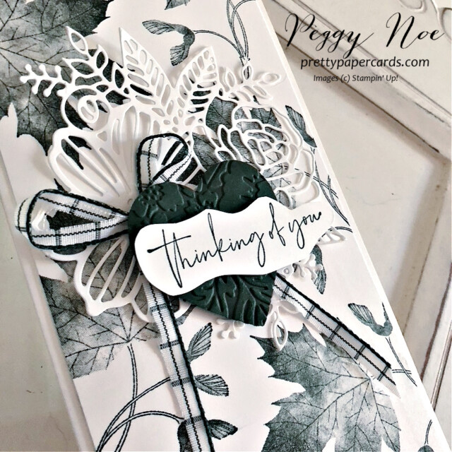 Handmade thinking of card made with the Soft Seedlings stamp set by Stampin' Up! created by Peggy Noe of Pretty Paper Cards #softseedlings #stampinup #peggynoe #prettypapercards 
