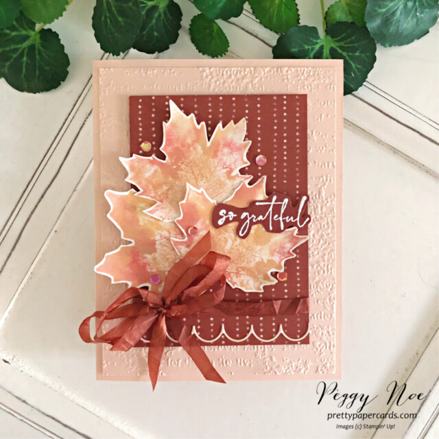 Handmade Thank You Card made with the Soft Seedlings Stamp Set by Stampin' Up! created by Peggy Noe of Pretty Paper Cards #peggynoe #prettypapercards #softseedlings #stampinup #stampingup