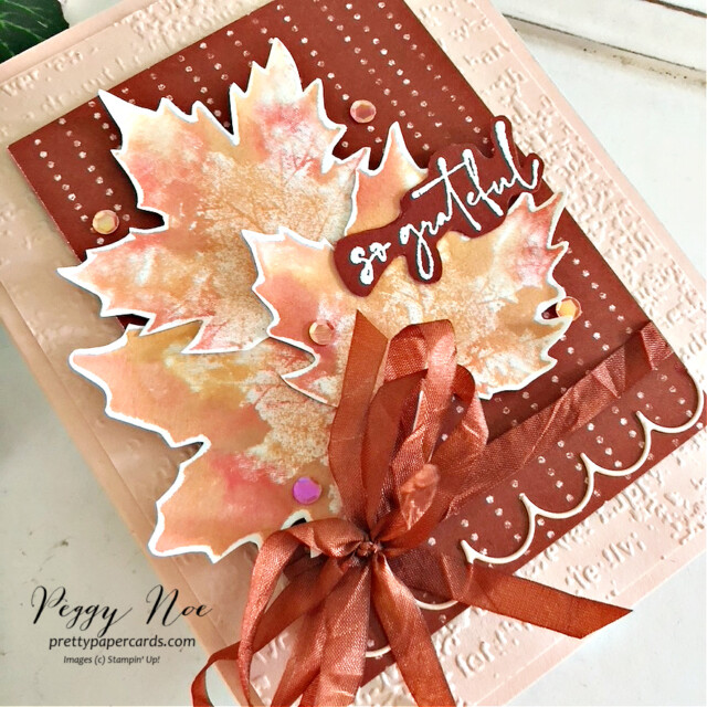 Handmade Thank You Card made with the Soft Seedlings Stamp Set by Stampin' Up! created by Peggy Noe of Pretty Paper Cards #peggynoe #prettypapercards #softseedlings #stampinup