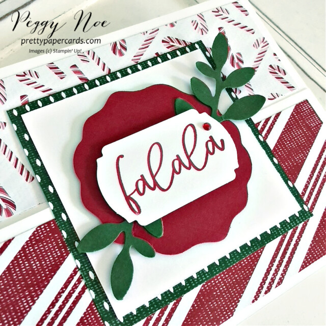 Handmade Christmas Card made with the Framed & Festive Stamp Set by Stampin' Up! created by Peggy Noe of Pretty Paper Cards #framed&festivestampset #sweetestchristmasstampset #peggynoe #stampinup #stampingup #prettypapercards #christmascard