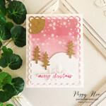 Handmade Christmas Card made with stars and the Peaceful Deer Stamp Set by Stampin