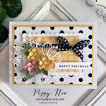 Handmade Layered Birthday Card made with Apple Blossom Dies by Stampin