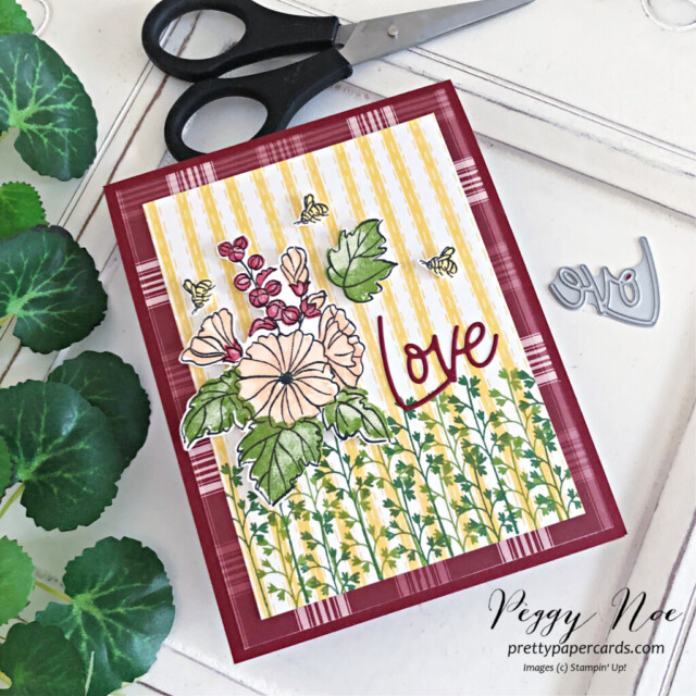 Handmade card made with the Beautifully Happy stamp set by Stampin' Up! created by Peggy Noe of Pretty Paper Cards #beautifullyhappystampset #peggynoe #prettypapercards #stampinup