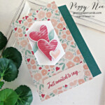Handmade Valentine made with the Country Bouquet Bundle by Stampin